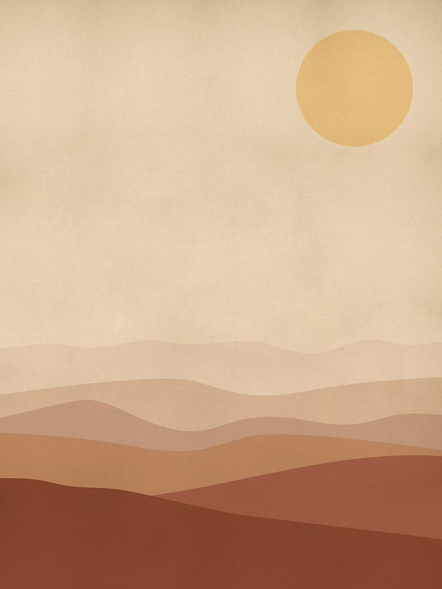 Burnt Orange Landschap van <span class="secondary-font">MDRN HOME</span>