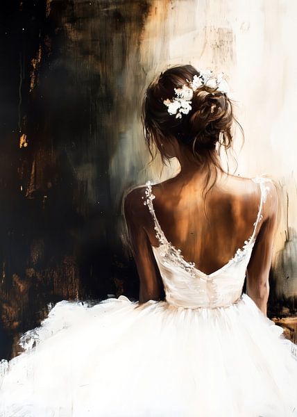 Ballett Tänzerin Aquarellmalerei #Tänzerin von JBJart Justyna Jaszke