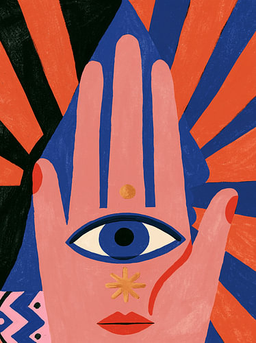 Mano del Sol – Mystical Hand with a Blue Eye