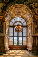 Window in the ballroom of Fontainebleau castle