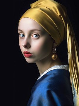 Girl with a Pearl Earring by Color Square