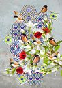 Birds and Moroccan tiles by Postergirls thumbnail