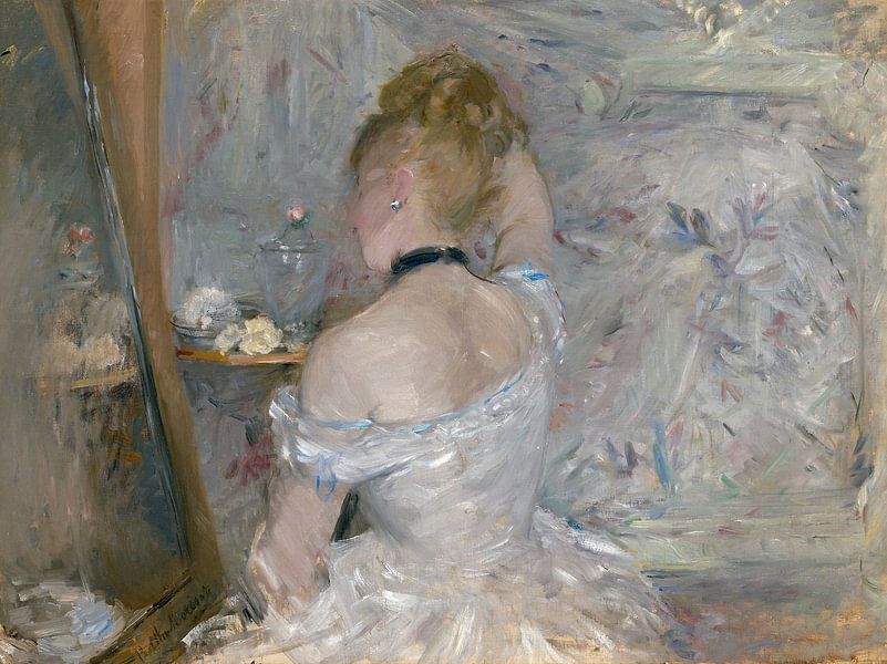 Woman at Her Toilette, Berthe Morisot by Masterful Masters