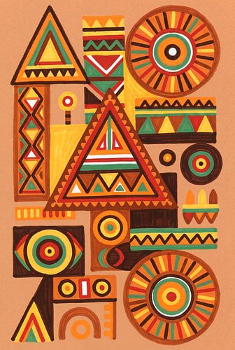 Ethnic figures and patterns