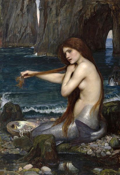 Eine Meerjungfrau, John William Waterhouse von Meisterhafte Meister