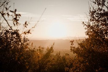 Zonsondergang in de Ombrone vallei