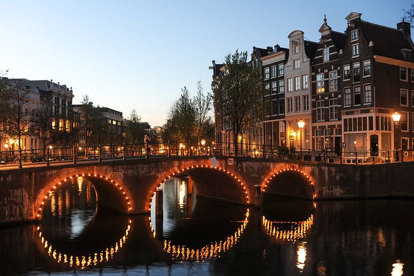 Corner Keizersgracht Leidsegracht. by Richard Wareham