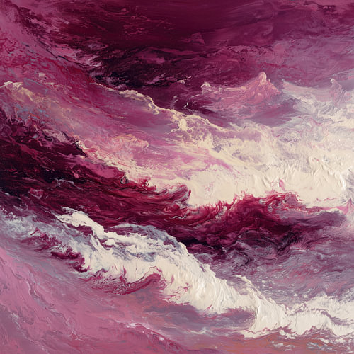 Abstract bloody sea