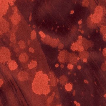 Art abstrait minimaliste dans des couleurs chaudes sur Dina Dankers