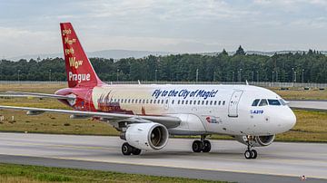Airbus A319-100 de Czech Airlines (CSA) pour le transport de passagers.