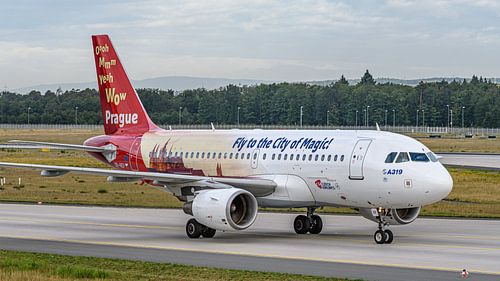 Czech Airlines Airbus A319-100 passagiersvliegtuig.