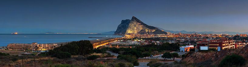Panorama de Gibraltar et La Linea de la Conception par Frank Herrmann