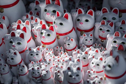 Chats chanceux - Maneki Neko in Tokyo Japan