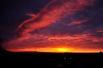 Zonsopgang boven de Granitz