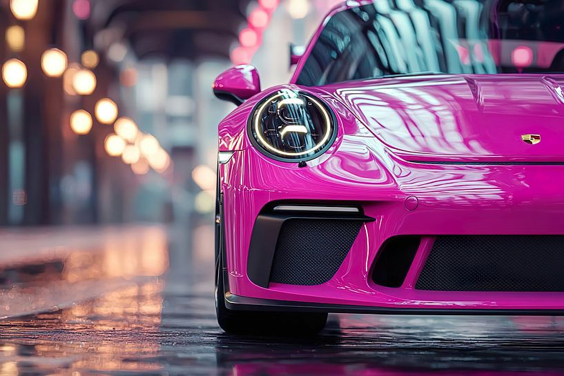 Pink Porsche 911 GT3 by PixelPrestige