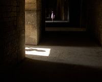 Under the arches of the Roman Arena in Arles