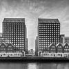 Vivre au S. van Ravesteynkade à Rotterdam - (version noir et blanc) sur Tony Buijse