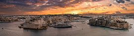 Kalkara Malta bei Sonnenuntergang von Dieter Walther