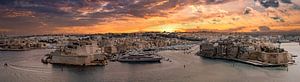 Kalkara Malta bei Sonnenuntergang