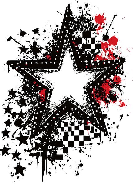 Punkster met graffiti-elementen van Pixelbull Design