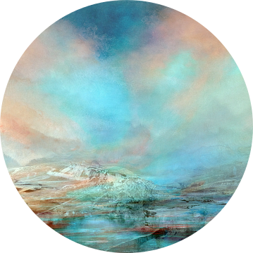 Kleurenland - uitgestrekt land in delicate levendige kleuren