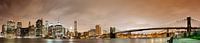 Manhattan skyline panorama bij nacht van Steve Van Hoyweghen thumbnail