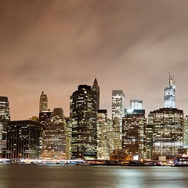 Manhattan panorama de nuit sur Steve Van Hoyweghen