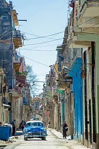 Cityscape Cuba voitures anciennes sur Ellinor Creation
