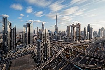 Dubai skyline by Dieter Meyrl