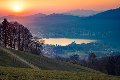 Zonsopgang aan de Traunsee