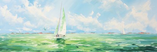 Zeilschip abstract Zeilboten