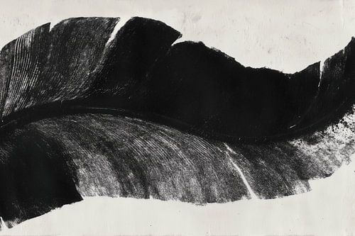 Impression « Paysage à l'encre abstraite »