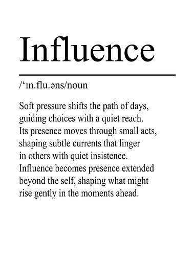 Influence Definition – Weiß