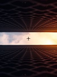 Overvliegend vliegtuig