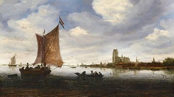 Gezicht op Dordrecht, Salomon van Ruysdael