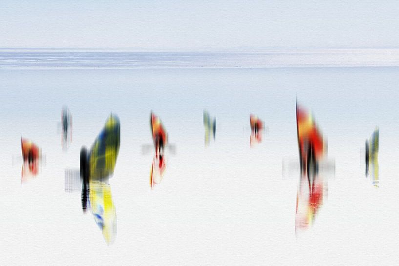 Windsurfer_watercolor_01a von Rautenberg Digital Art Maritim