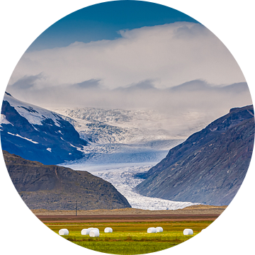 Het landschap nabij Hofn op IJsland van Henk Meijer Photography