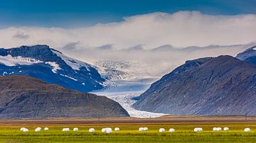 Het landschap nabij Hofn op IJsland