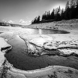 Une froide journée d'hiver au bord du lac sur Thomas Heins