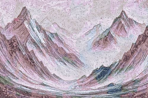 Mountain fog in pastel colours by Anna Marie de Klerk