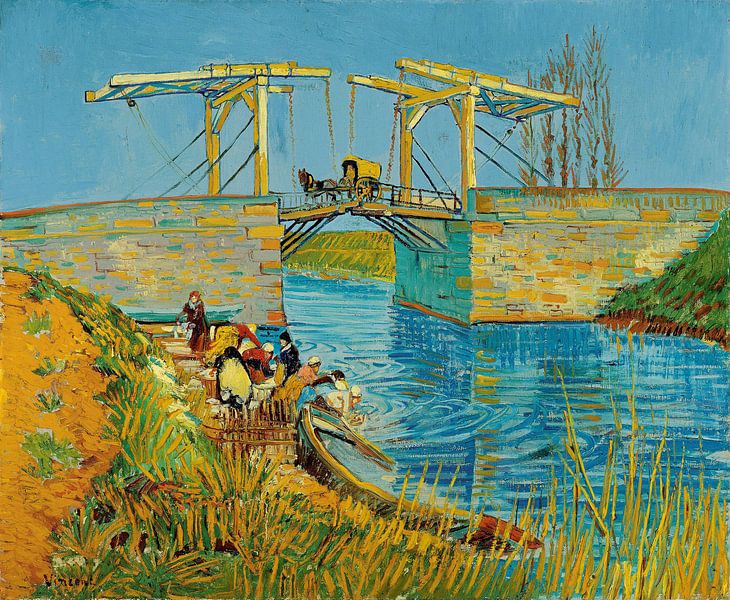 Brücke bei Arles, Vincent van Gogh von Meesterlijcke Meesters
