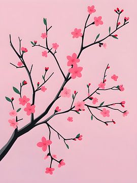 Cherry Blossom Branch by Giandra Safaraz