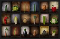 Collage van diverse Groenten