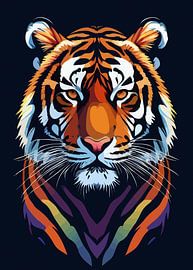 Tiger Pop Art von Rizal Azhari