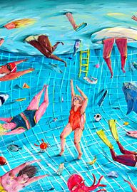 Surreal Pool Fun by Natascha Baumgärtner