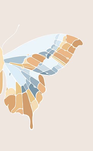 Vlinder - Moderne tweeluik - Rechts
