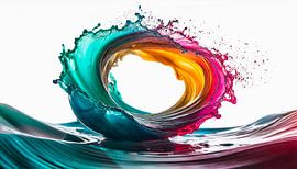 Golven met kleuren
