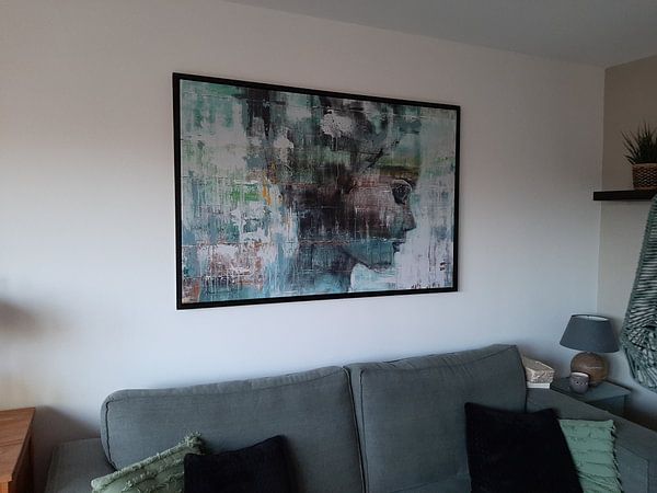 Klantfoto: Angie green van Atelier Paint-Ing, op canvas