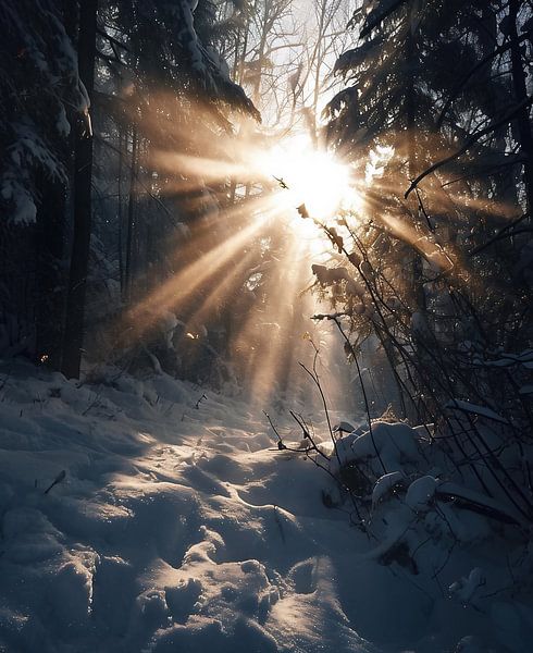 Winterspaziergang von fernlichtsicht