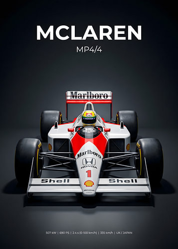 McLaren MP44 Formule 1-raceauto, vooraanzicht